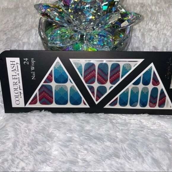 Colour Flash - “Chunky Cable Knit”, knit pattern on a pearlized base. - Picture 2 of 9